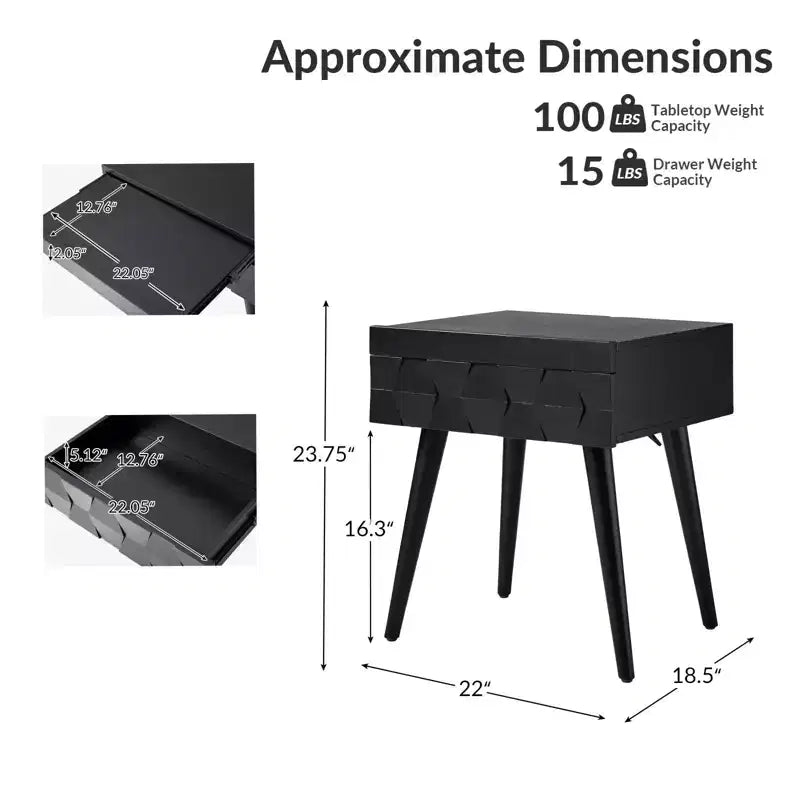 Table d'appoint Mid-century Modern