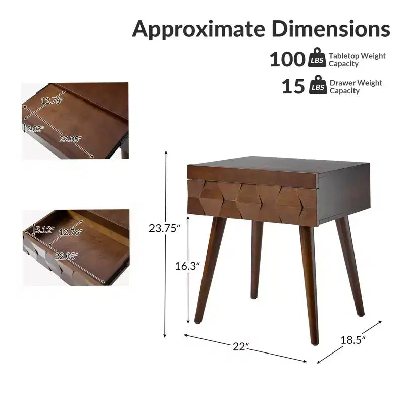Table d'appoint Mid-century Modern