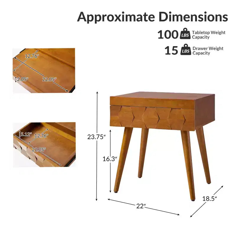 Table d'appoint Mid-century Modern