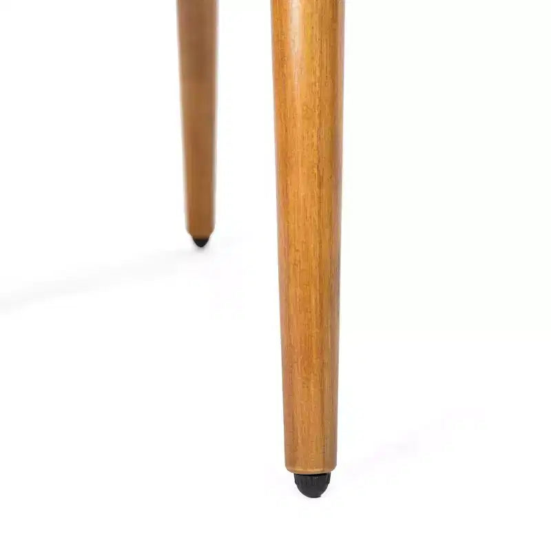 Table de chevet César en bois d'acacia de style Mid-Century avec 2 tiroirs