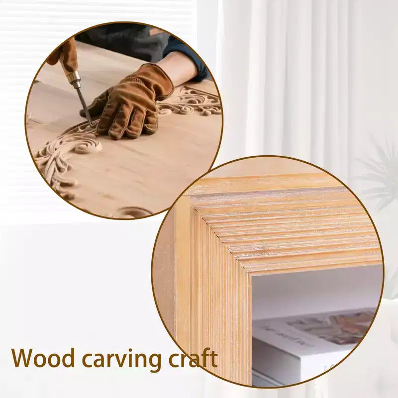 Console en bois de chêne Oakmere avec étagère de rangement