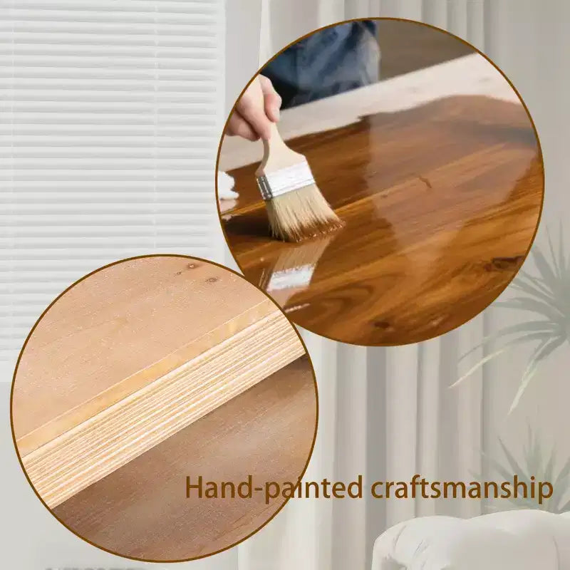 Console en bois de chêne Oakmere avec étagère de rangement