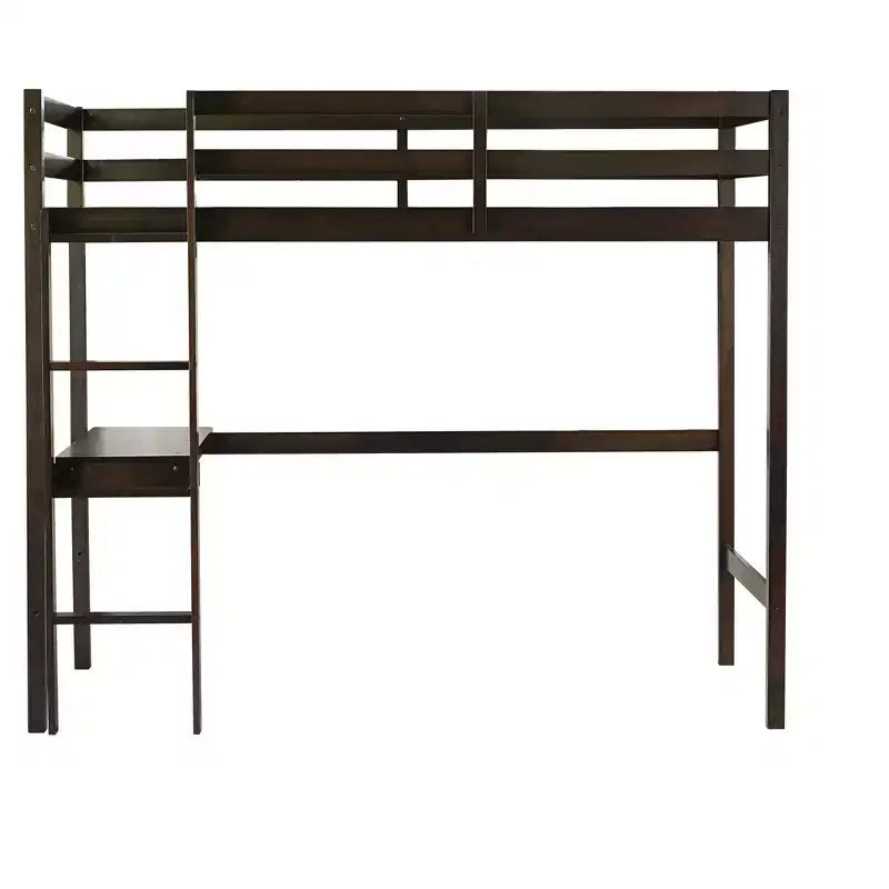 Lit mezzanine King avec espace de rangement sous le lit en métal robuste peu encombrant