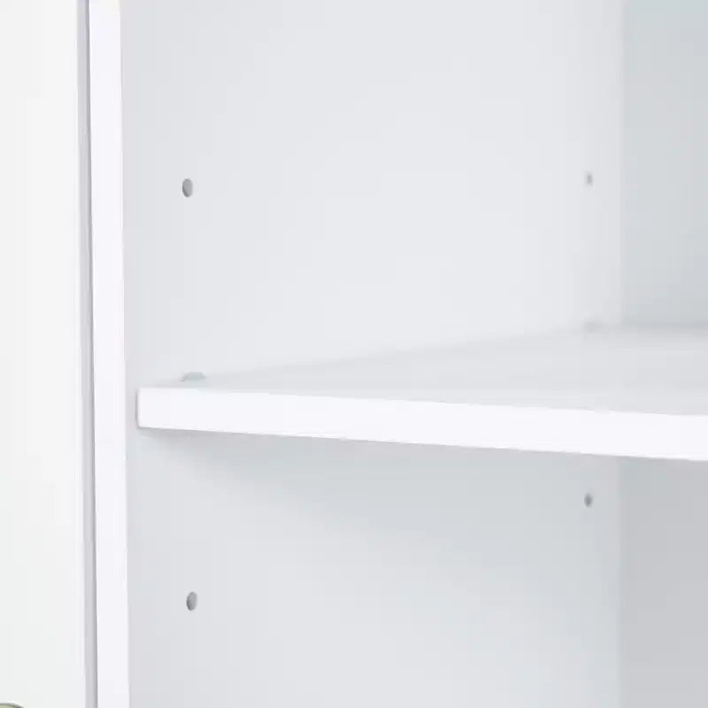 Meuble de rangement haut de salle de bain autoportant de 68 po avec 2 paniers à linge basculants, étagères réglables, armoire à porte à fermeture douce