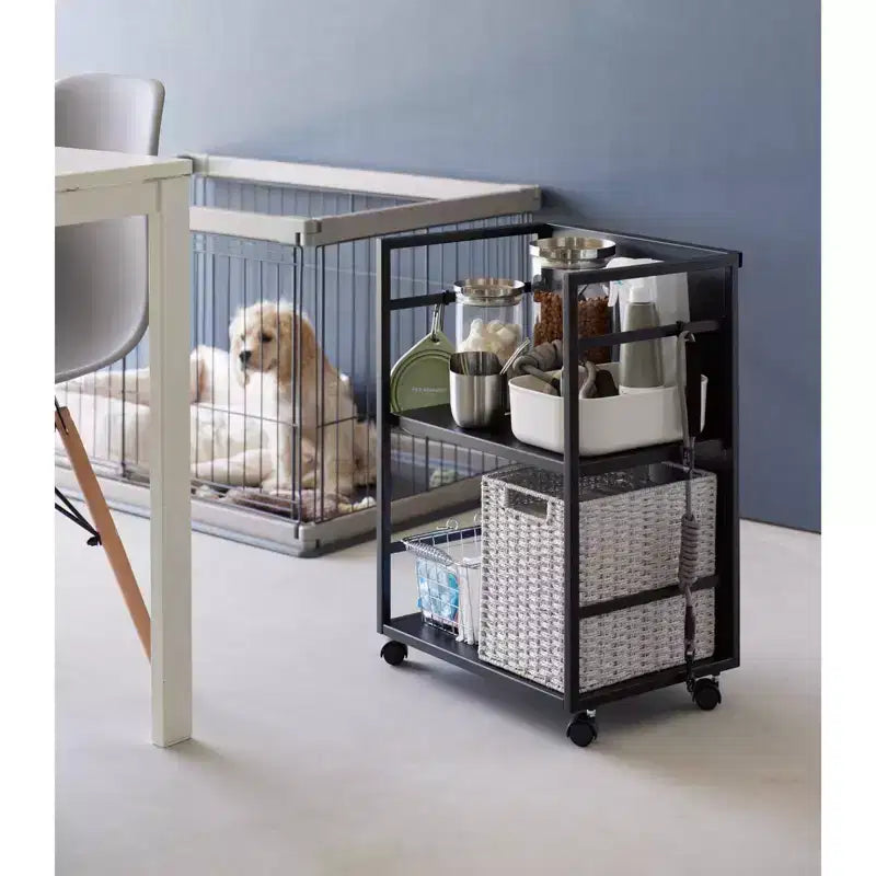 Chariot de rangement escamotable à deux niveaux (61 cm H)
