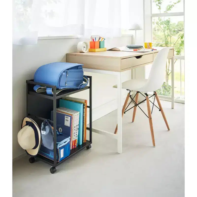 Chariot de rangement escamotable à deux niveaux (61 cm H)