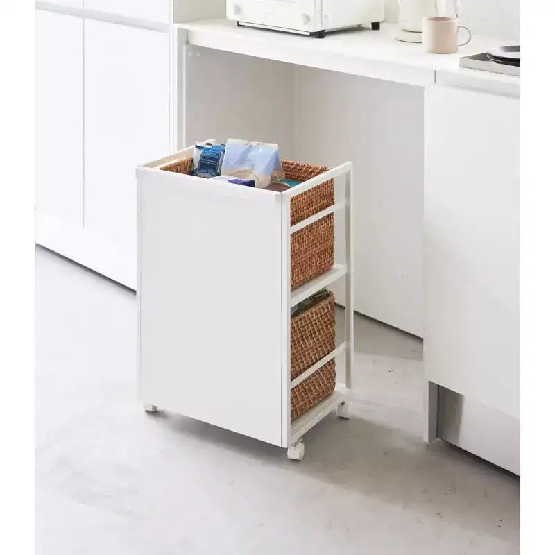 Chariot de rangement escamotable à deux niveaux (61 cm H)