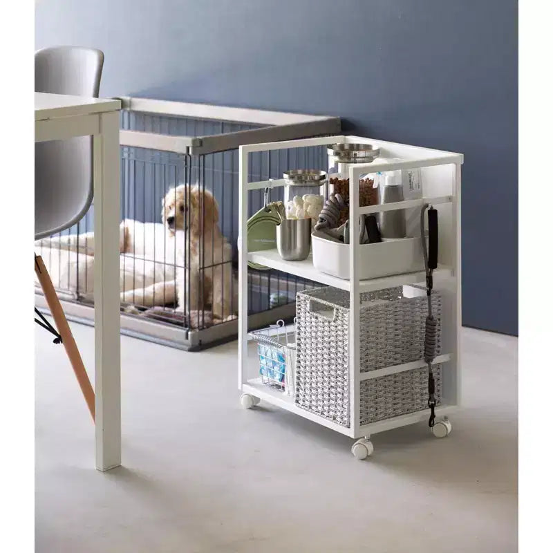 Chariot de rangement escamotable à deux niveaux (61 cm H)