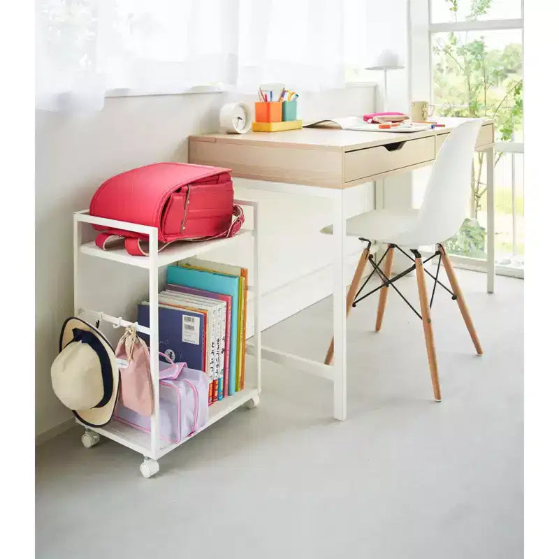 Chariot de rangement escamotable à deux niveaux (61 cm H)
