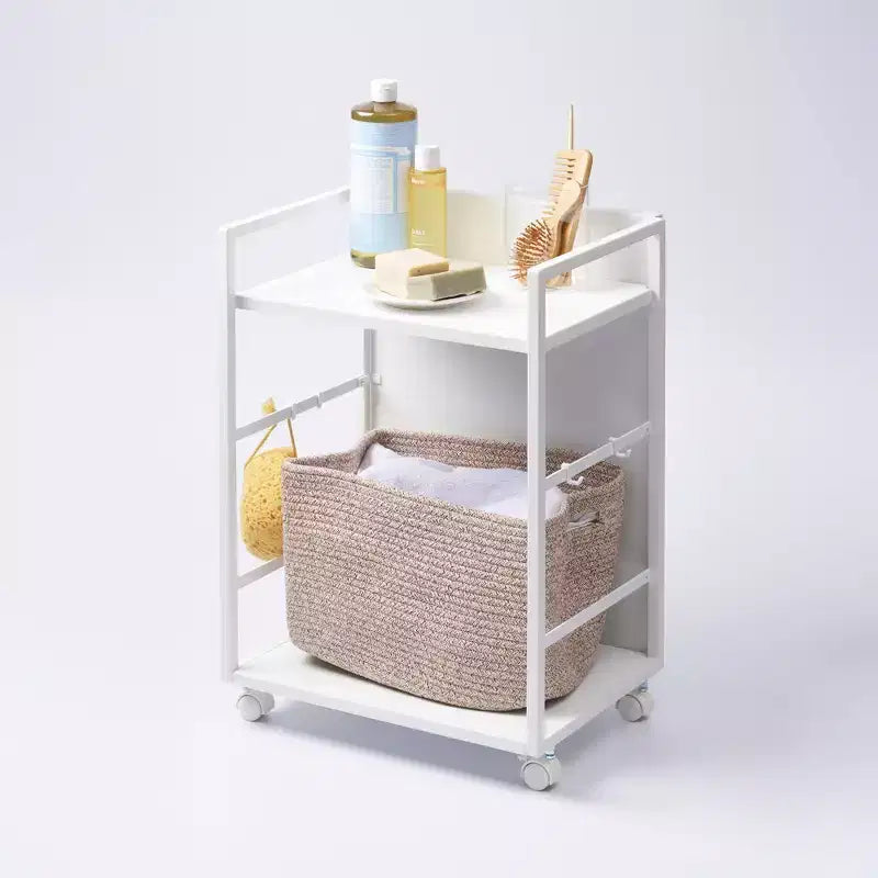 Chariot de rangement escamotable à deux niveaux (61 cm H)