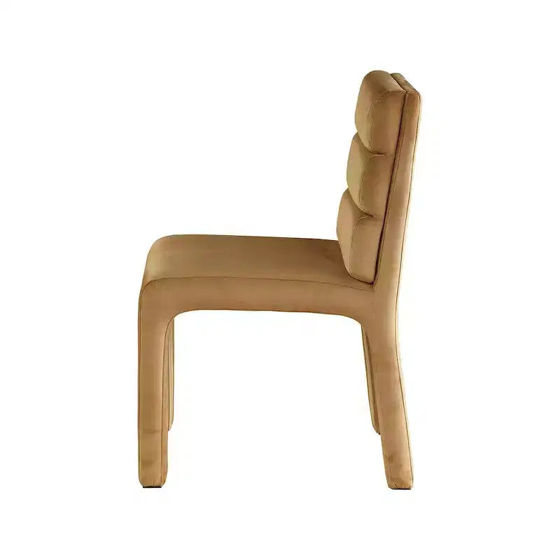 Chaise de salle à manger en velours Selle