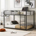 FAMYYT Full Size Metal Bunk Bed?With Ladder, Safety Guaranteed, Easy Assembly