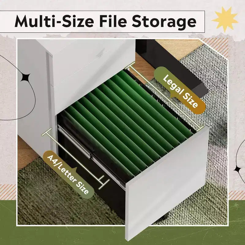 Meuble de classement mobile à 3 tiroirs pour bureau à domicile, classeur vertical mince de 30 cm, organiseur de documents peu encombrant avec serrure