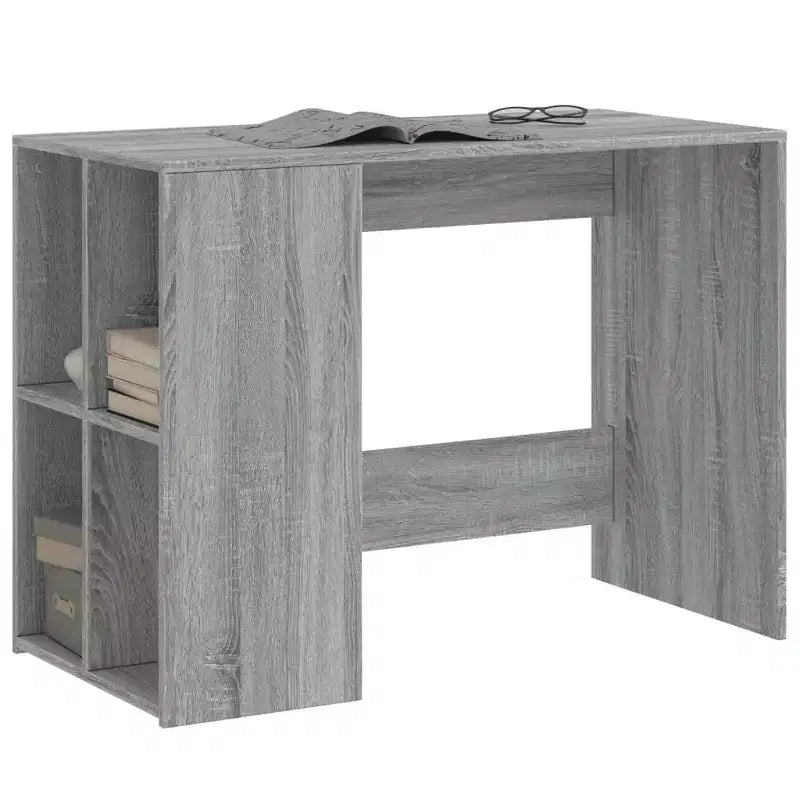 Bureau blanc en bois composite, moyen, rectangulaire, moderne