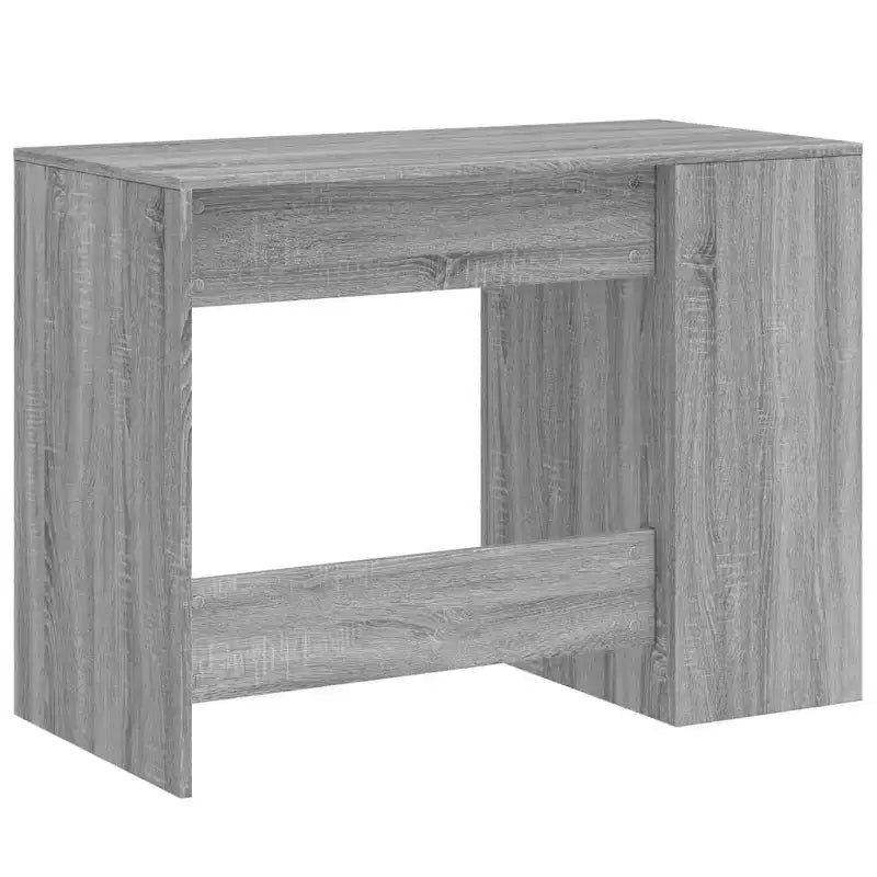 Bureau blanc en bois composite, moyen, rectangulaire, moderne