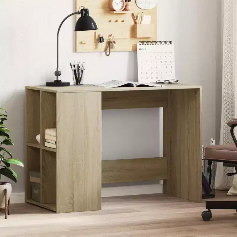 Bureau blanc en bois composite, moyen, rectangulaire, moderne