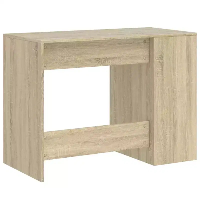 Bureau blanc en bois composite, moyen, rectangulaire, moderne