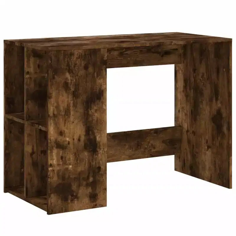 Bureau blanc en bois composite, moyen, rectangulaire, moderne