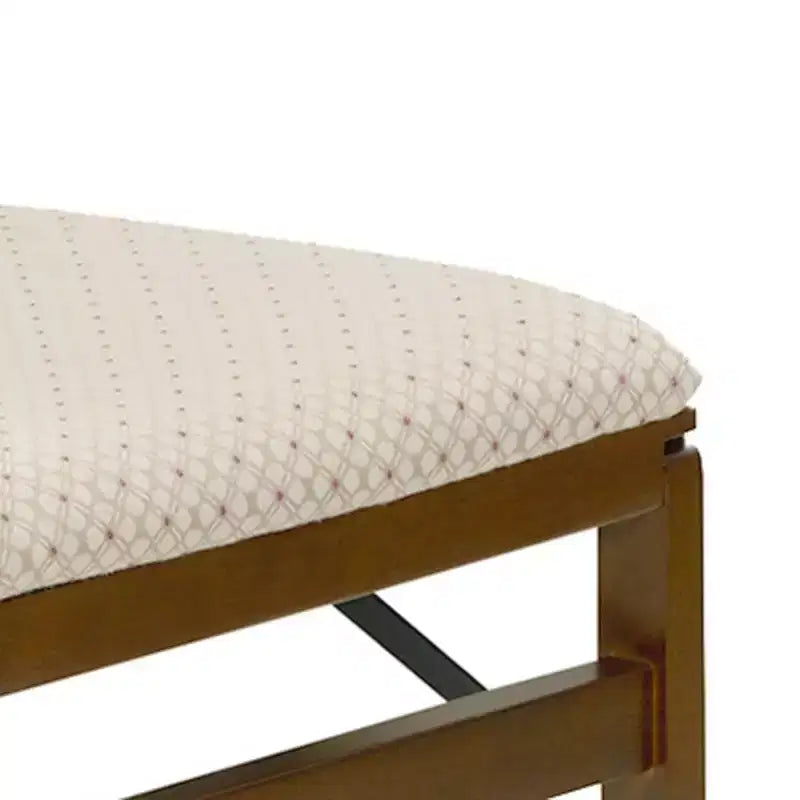 Chaise pliante contemporaine à dossier rembourré marron fruité