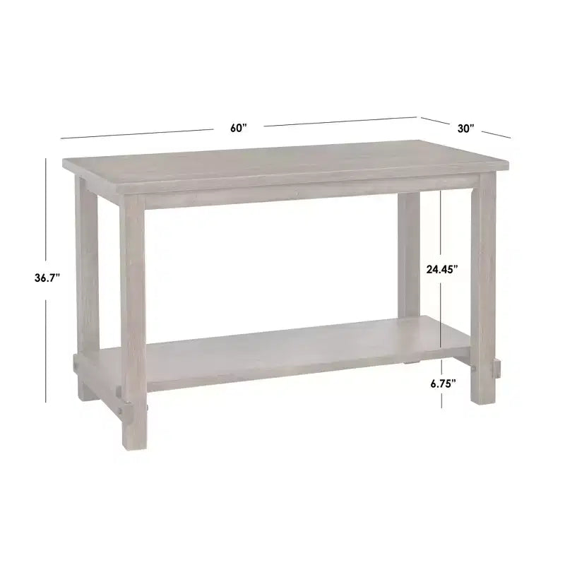Table à manger rectangulaire hauteur comptoir style « Modern Farmhouse » en bois flotté