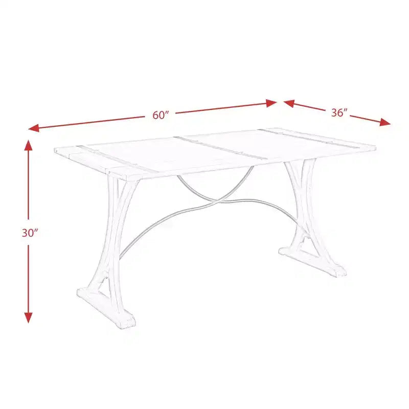 Table de salle à manger pliante Beach