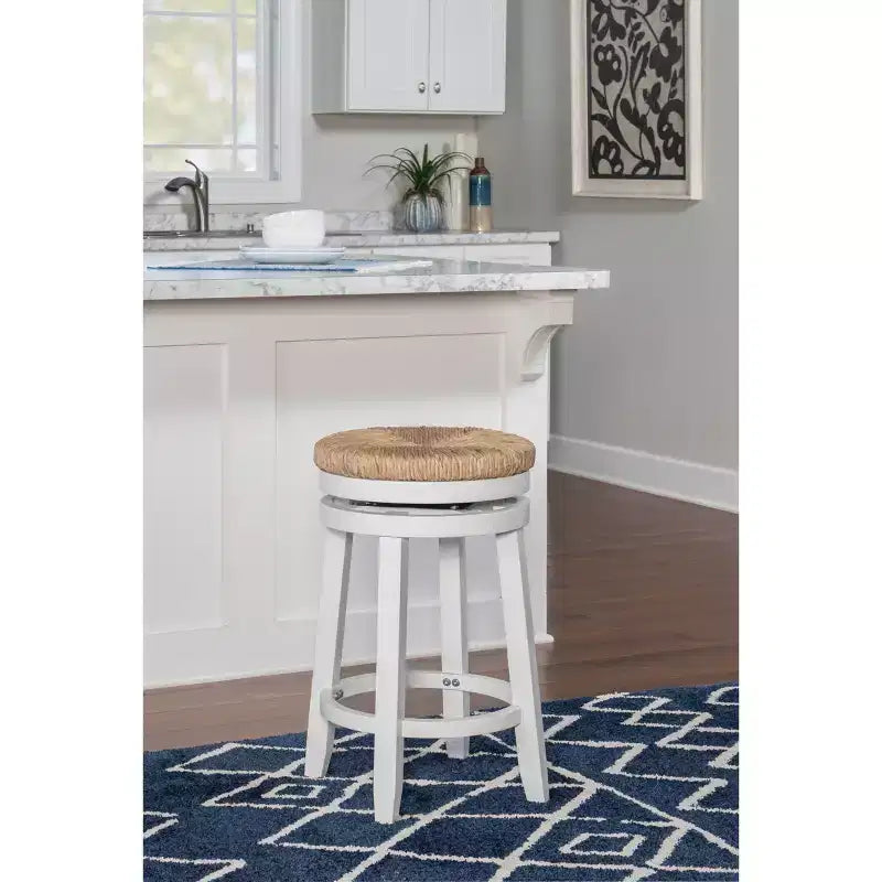 Tabouret de bar pivotant sans dossier, hauteur comptoir