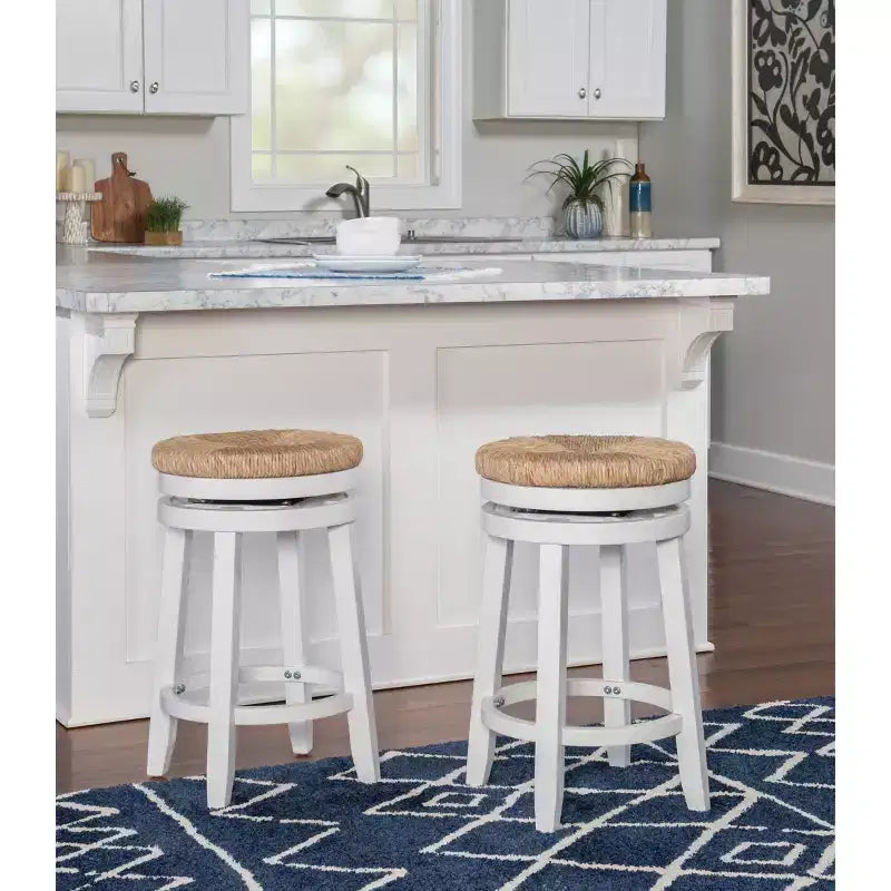 Tabouret de bar pivotant sans dossier, hauteur comptoir