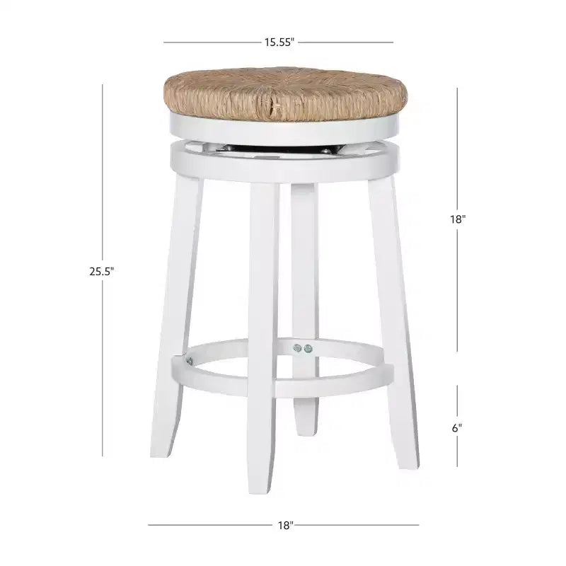 Tabouret de bar pivotant sans dossier, hauteur comptoir