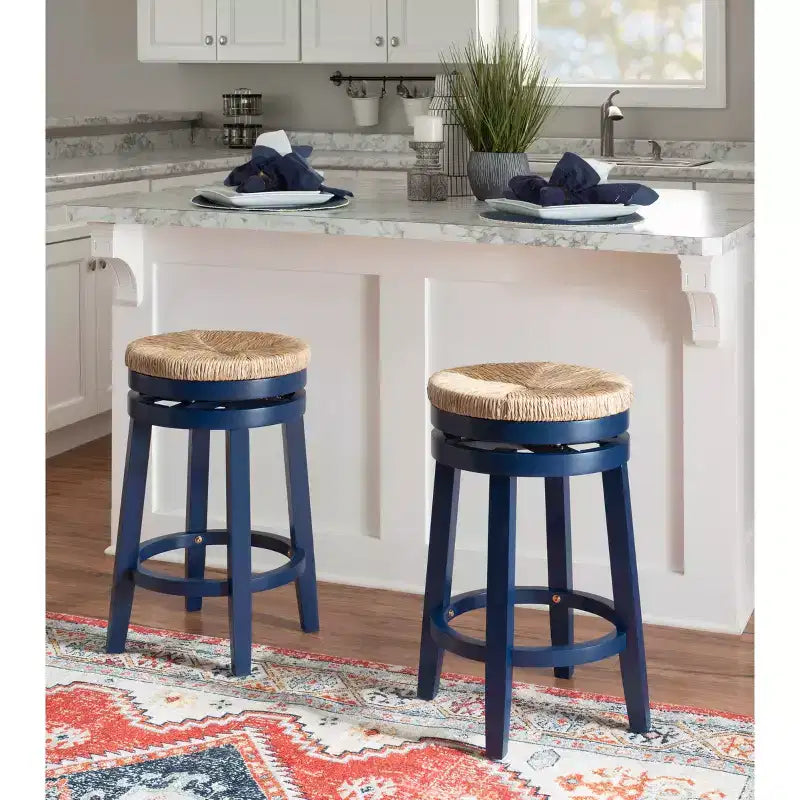 Tabouret de bar pivotant sans dossier, hauteur comptoir