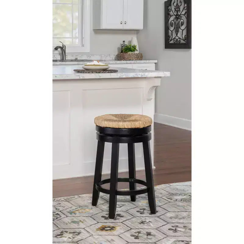 Tabouret de bar pivotant sans dossier, hauteur comptoir