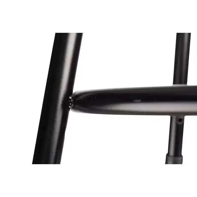 Tabouret en acier robuste, lot de 2, noir