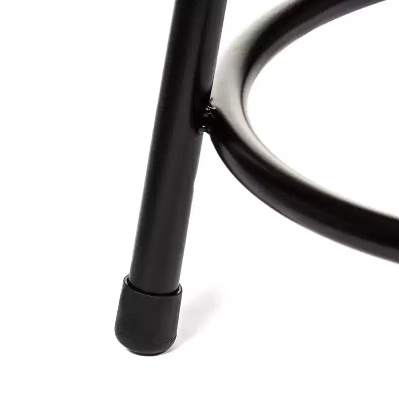 Tabouret en acier robuste, lot de 2, noir